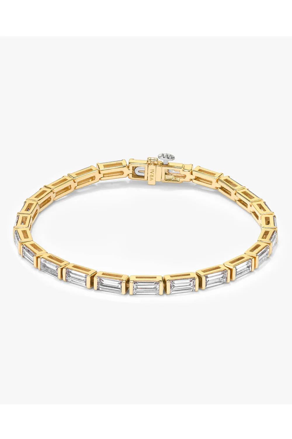 VRAI Baguette Tennis Bracelet in Yellow Gold