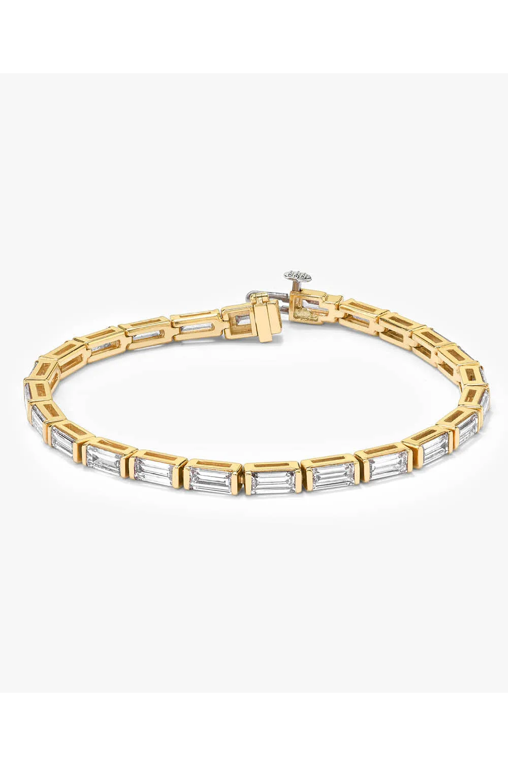 VRAI Baguette Tennis Bracelet in Yellow Gold